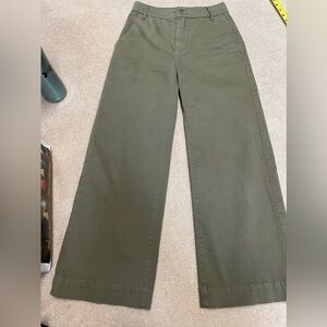 Frame Wide Leg Cropped Pants